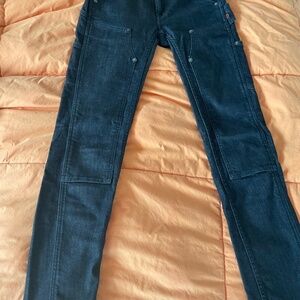 0/30 Dovetail Workwear Pants Womens The Maven Slim Heavy Duty Denim